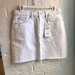 White Jean skirt